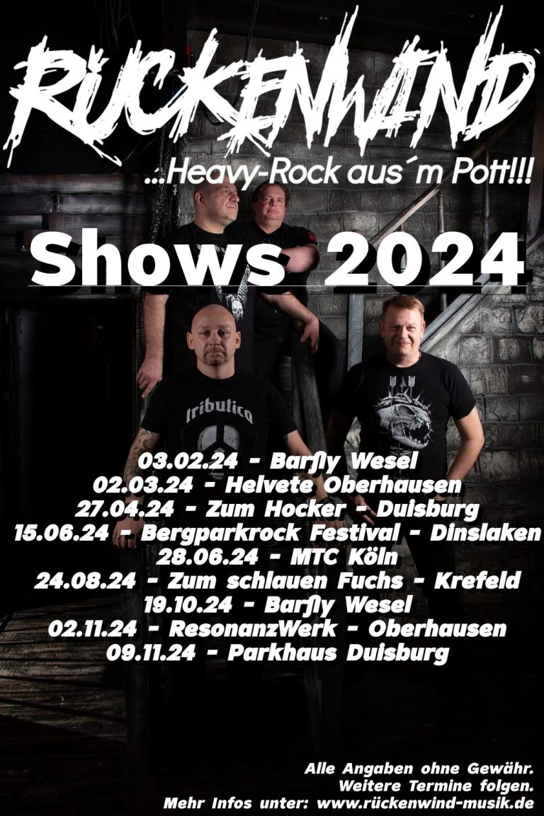 Rückenwind Oberhausen Shows 2024