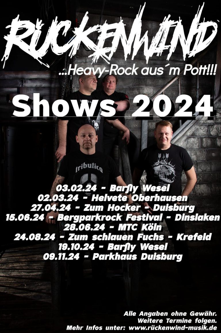 Rückenwind Oberhausen Shows 2024